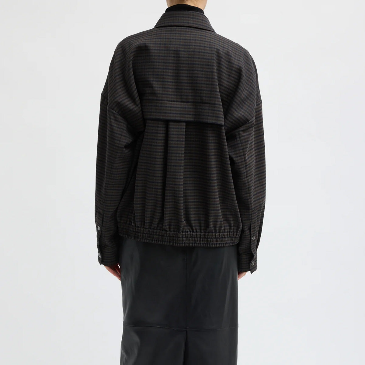 Cedrick Suiting Bomber Jacket in Grey Multi