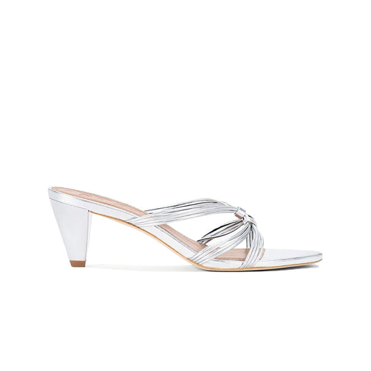 Carrie Mule in Silver