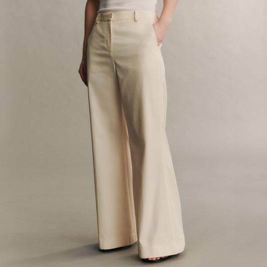 Howard Cuffed Pant in Winter White