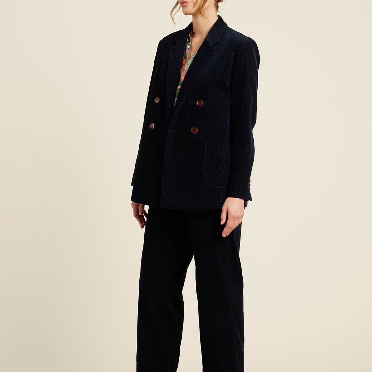 Grant Corduroy Blazer in Inkwell