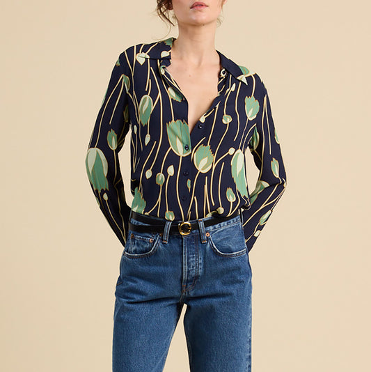 Jacquelin Blouse in Jade Tulip