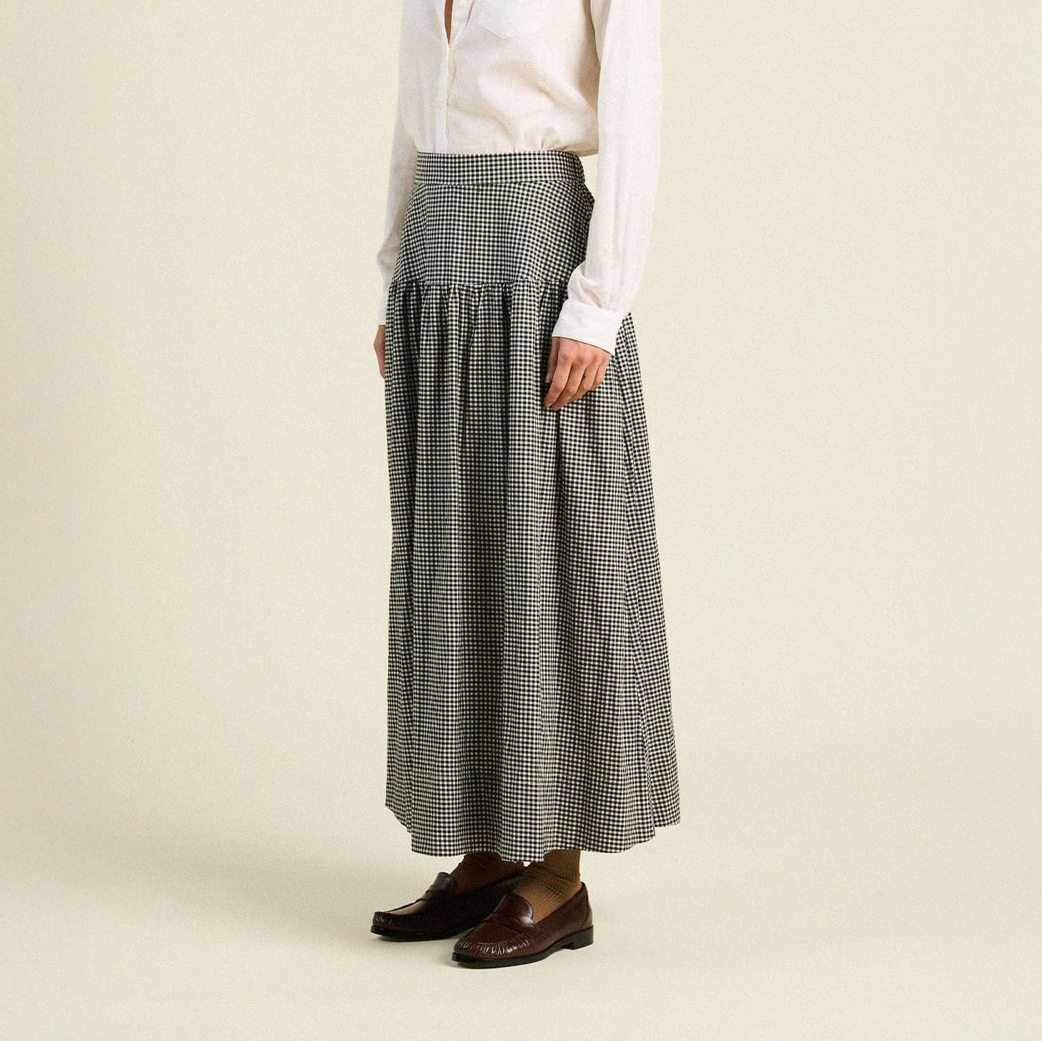Lydia Skirt in Onyx Check