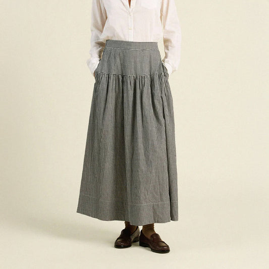 Lydia Skirt in Onyx Check