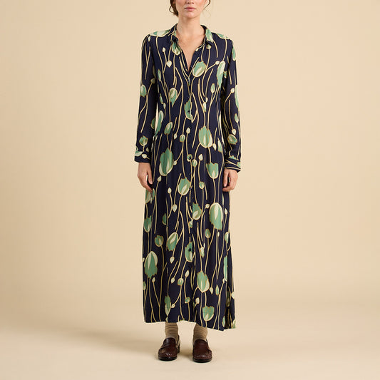 Harper Shirt Dress in Jade Tulip