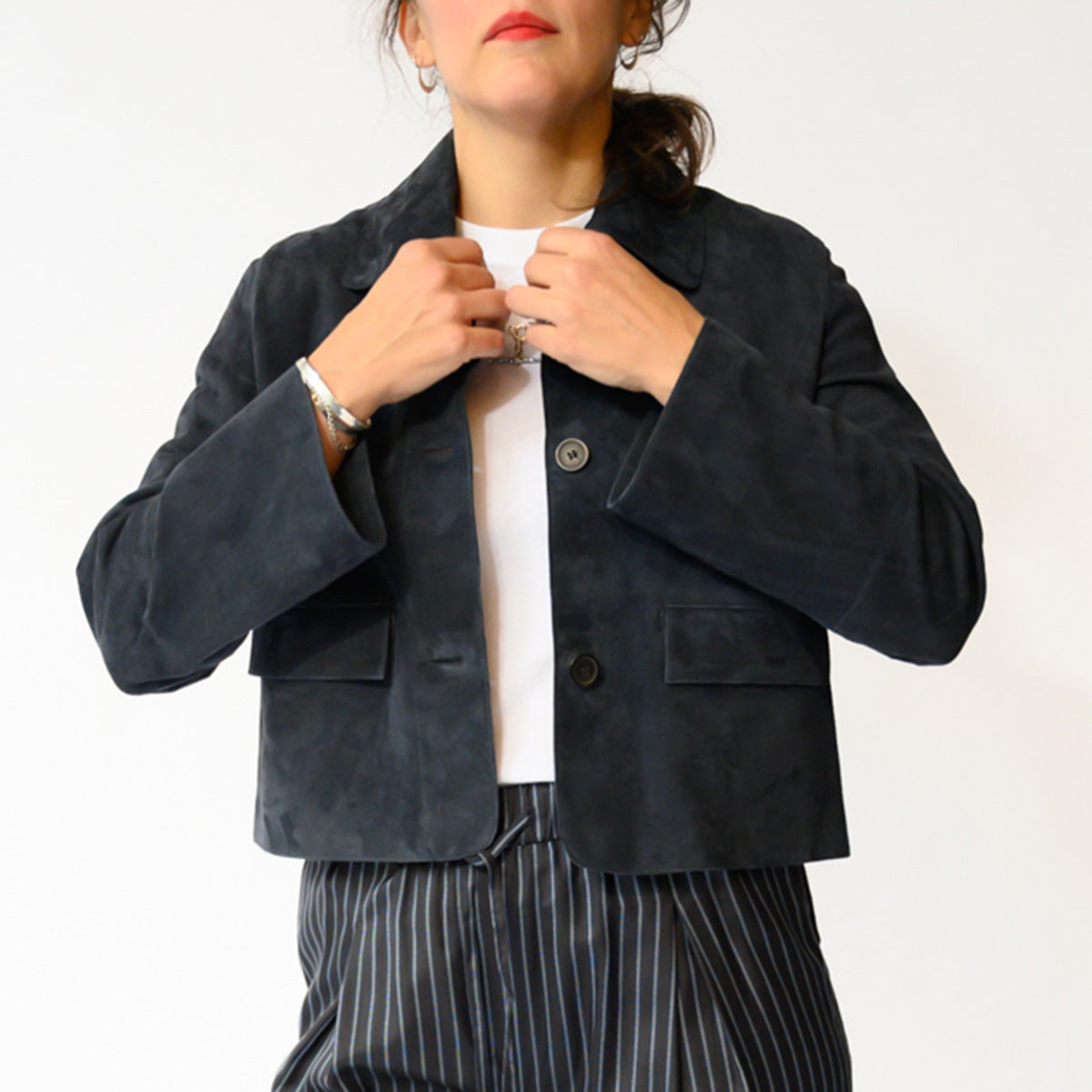 Fem Suede Jacket in Night