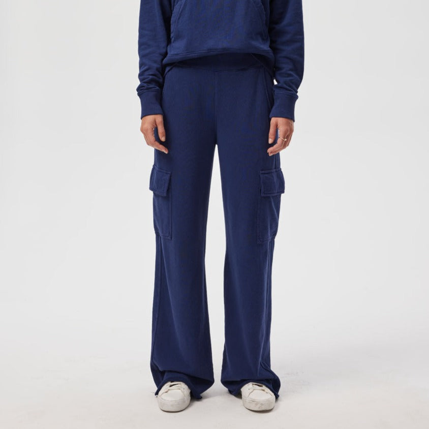 French Terry Cargo Pant in Neptune