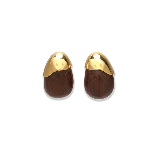 Toro Earrings in Brown