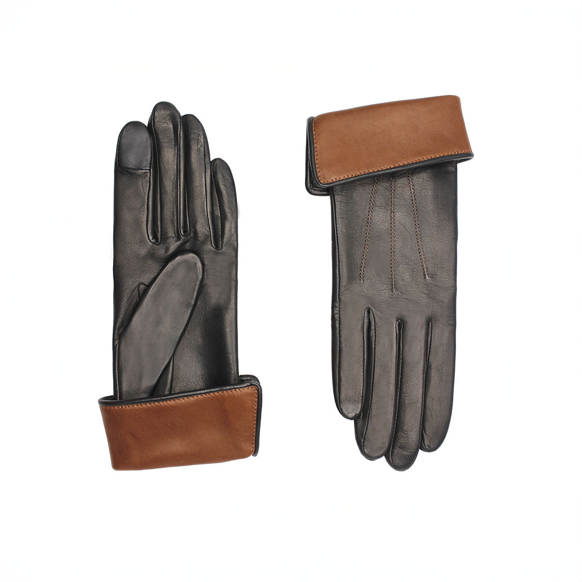 Fanny Glove in Black and Whiskey