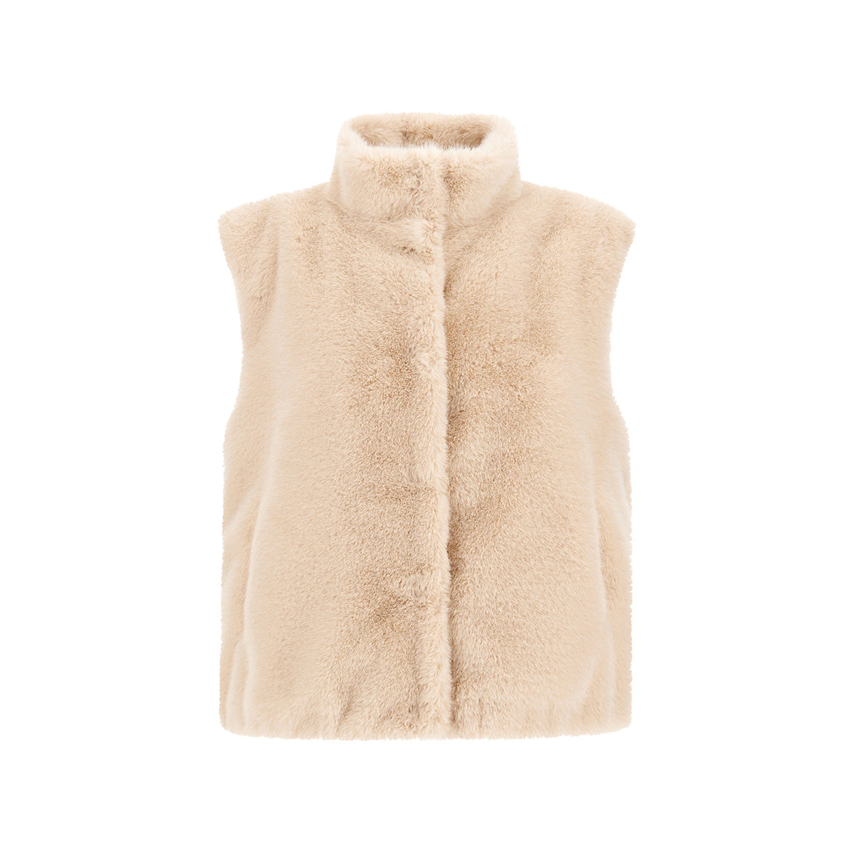 Faux Fur Vest in Chantilly