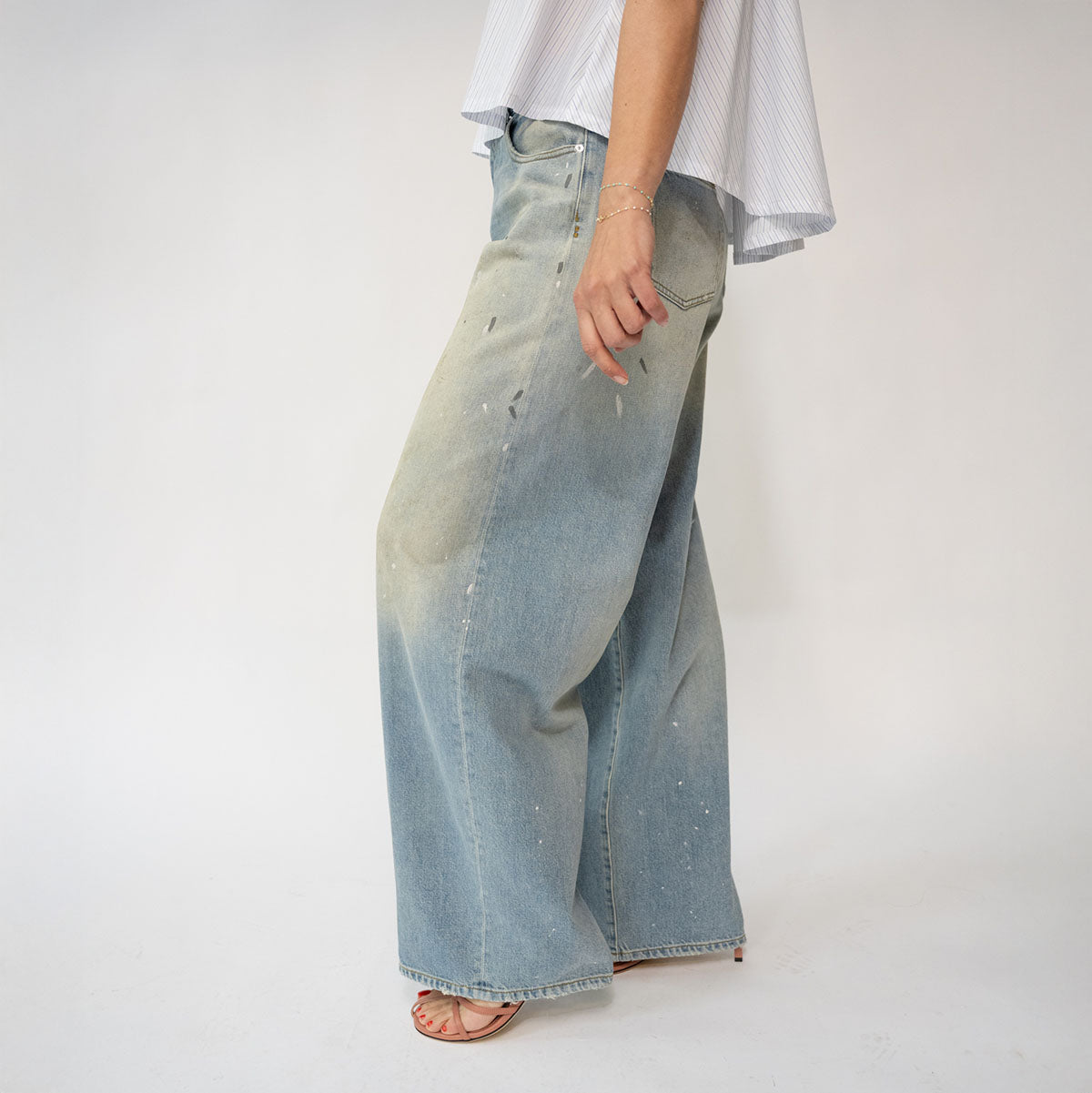 Gea Overcarrot Jean in Light Denim