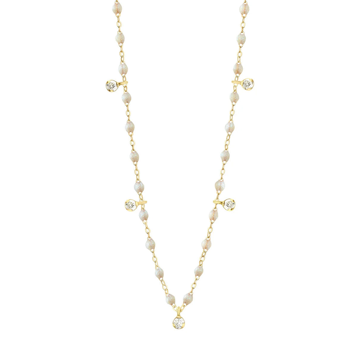 Classic Gigi Supreme 5 Diamond Necklace in Opal