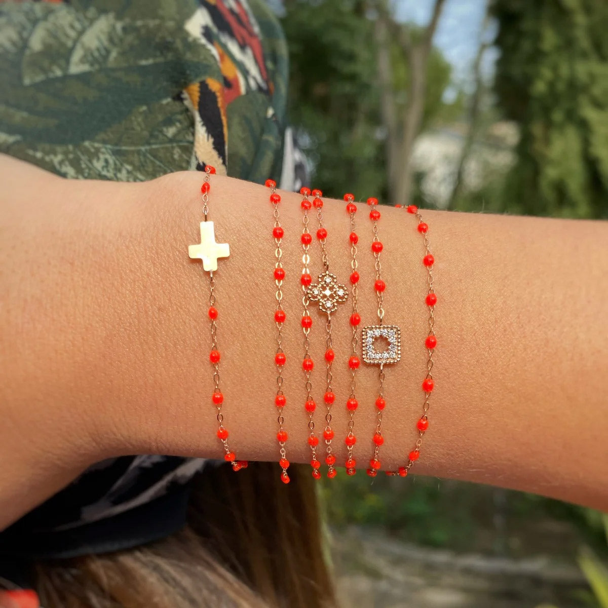 Classic Gigi Bracelet in Coral