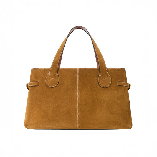 Piper Tote in Tan Suede