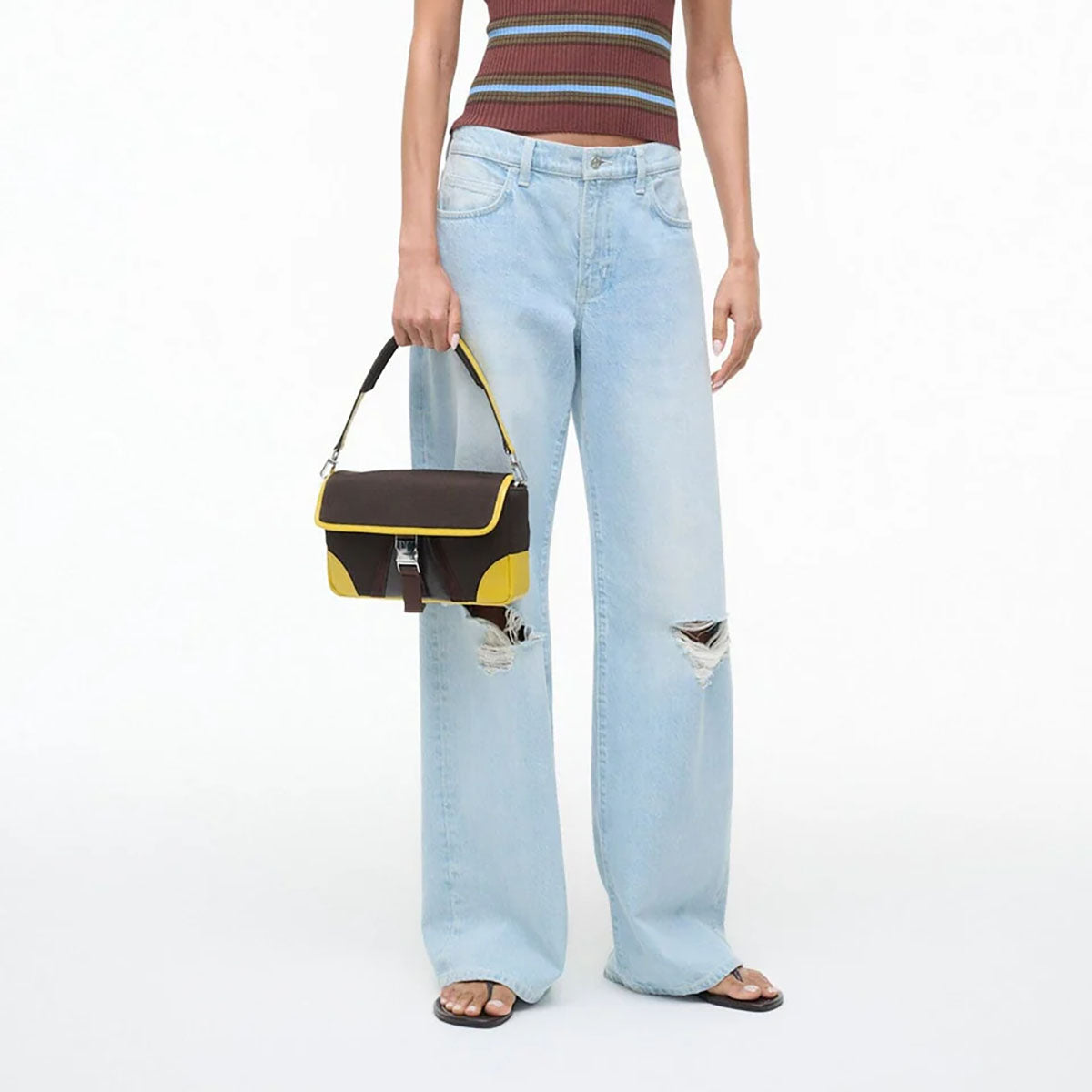 Tony Shoulder Bag in Espresso Lemon