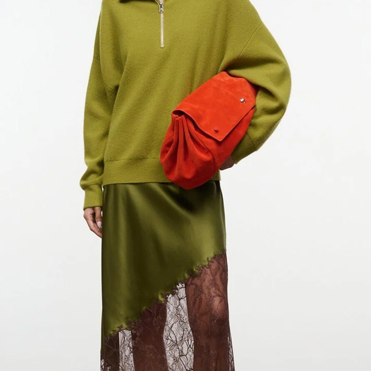 Cy Convertible Bag in Tangelo