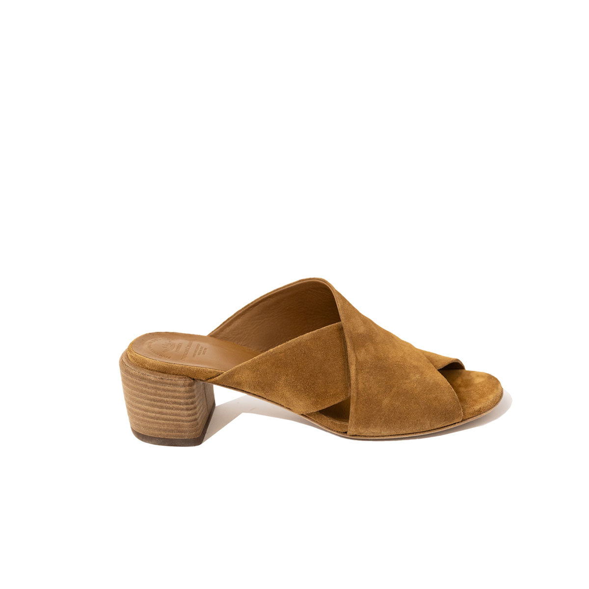 Hadry Suede Sandal in Birra
