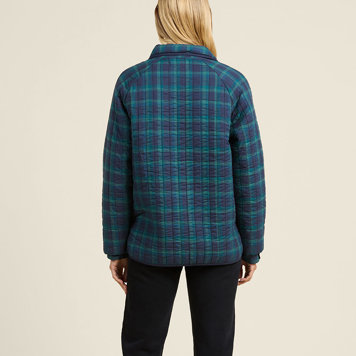 Ginny Quilted Jacket in Nocturne Plaid