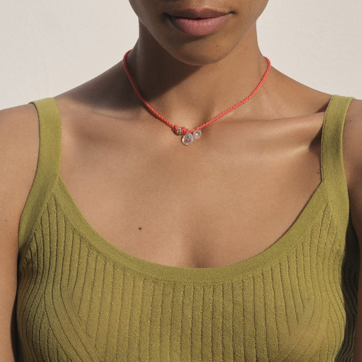 Holi Necklace in Moonstone