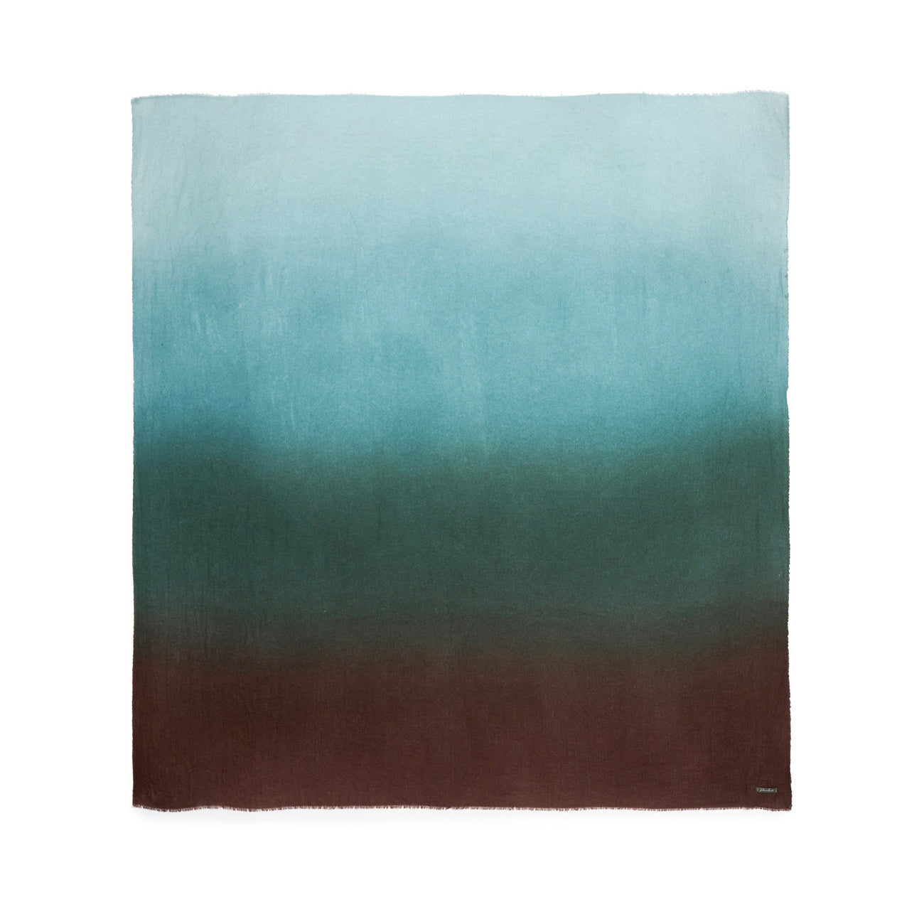 Miuccia Scarf in Teal & Brown