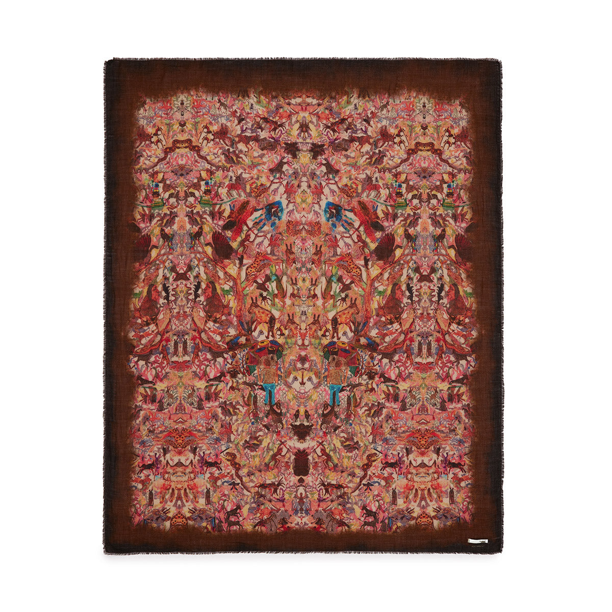 Ranch Scarf in Burgundy Multi