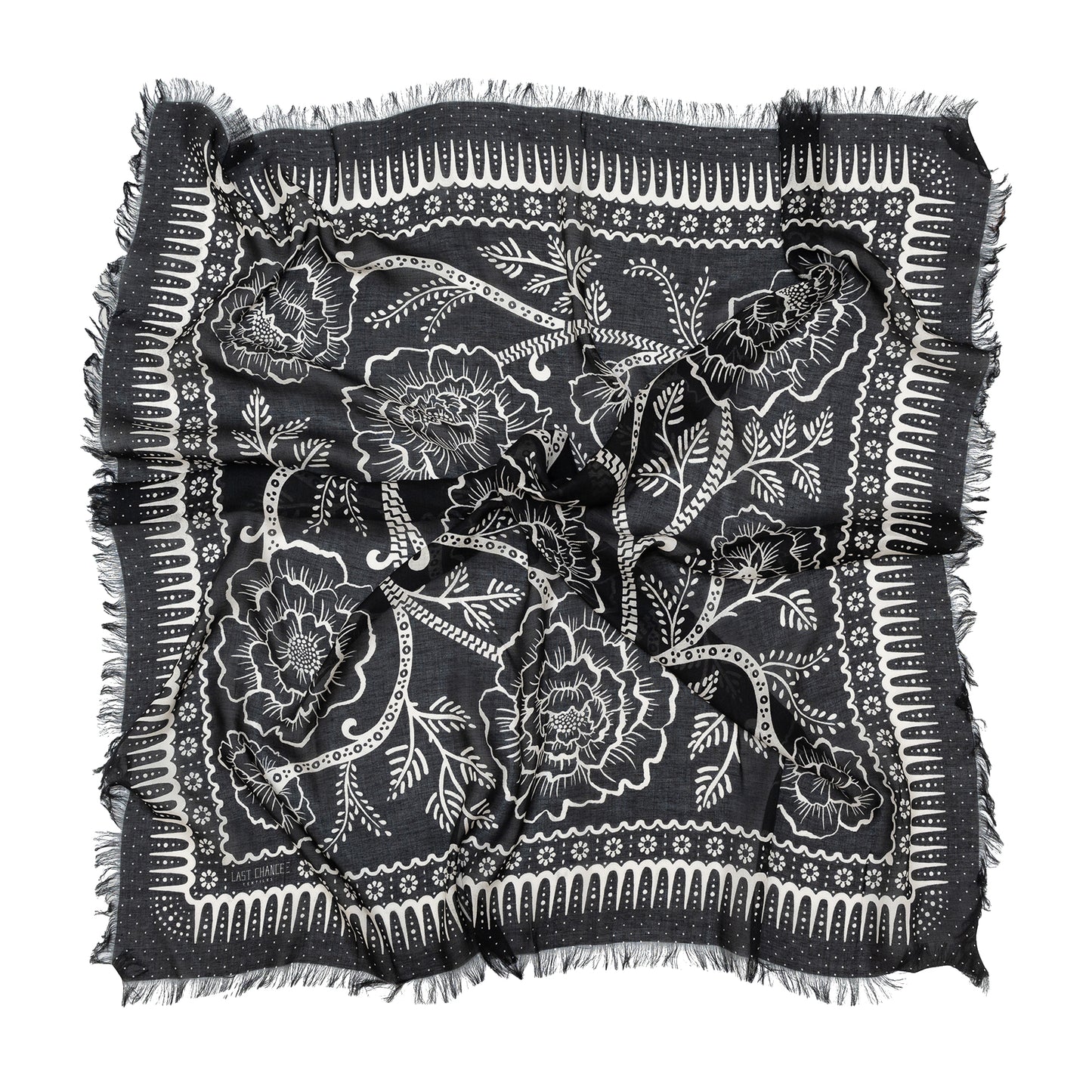 Oversize Bandana in Black Ramble