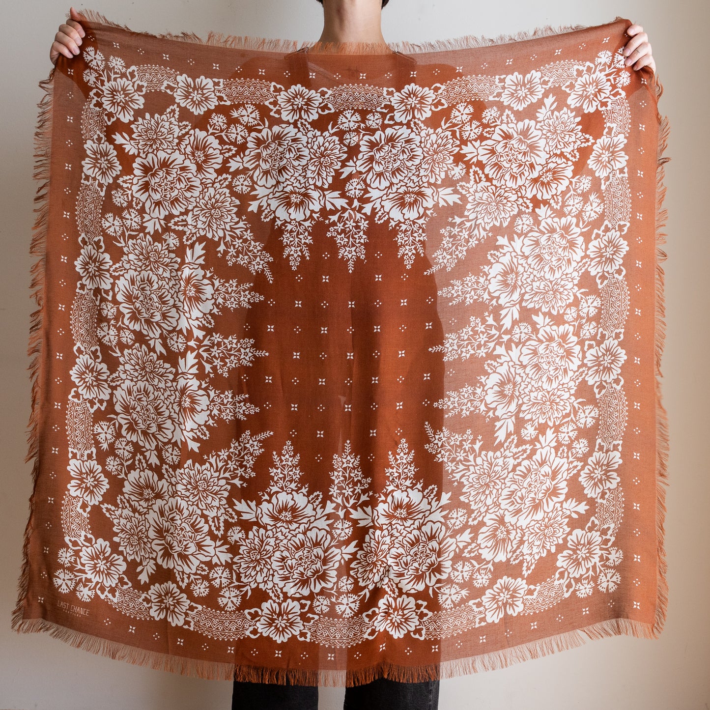 Oversize Bandana in Cocoa Blossom