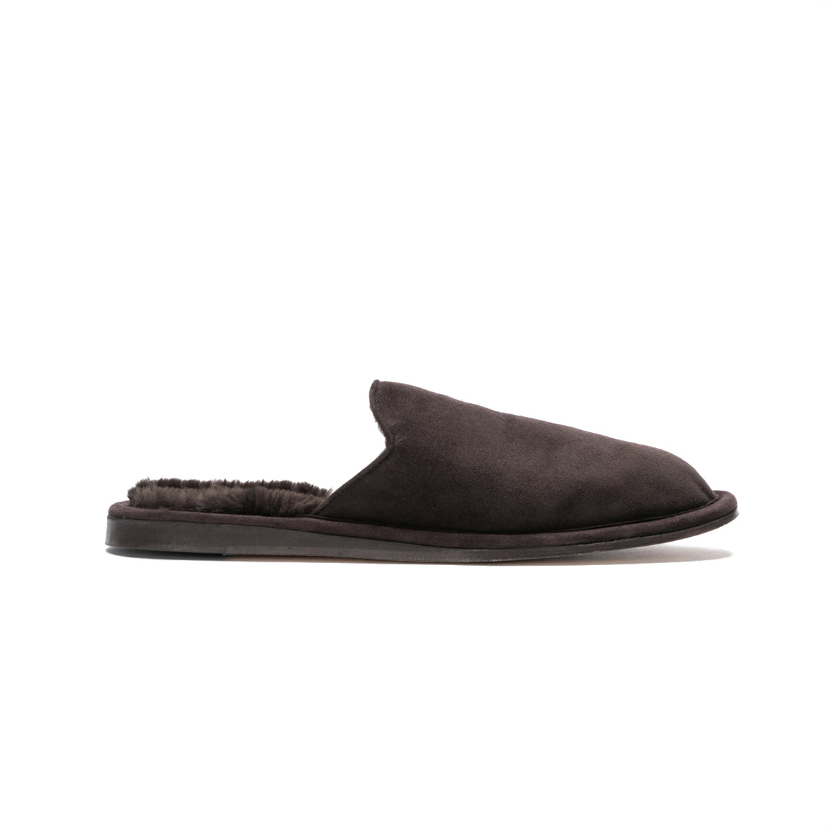 In/Out Slipper in Coffee Suede