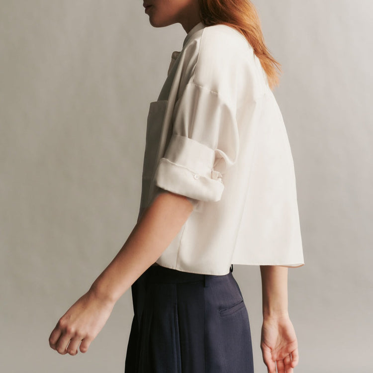 Next Ex Cropped Blouse in Ivory