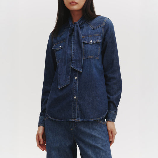 Rancher's Daughter in Dark Wash Denim