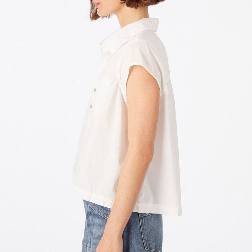 Jacquiline Collared Shirt in White