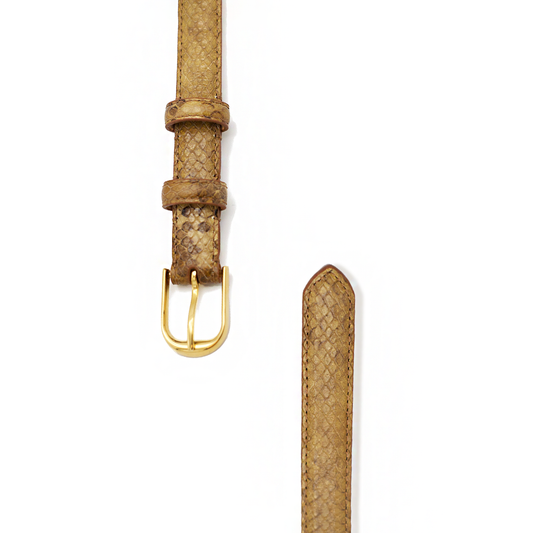 Jane Belt in Camel Snakeskin