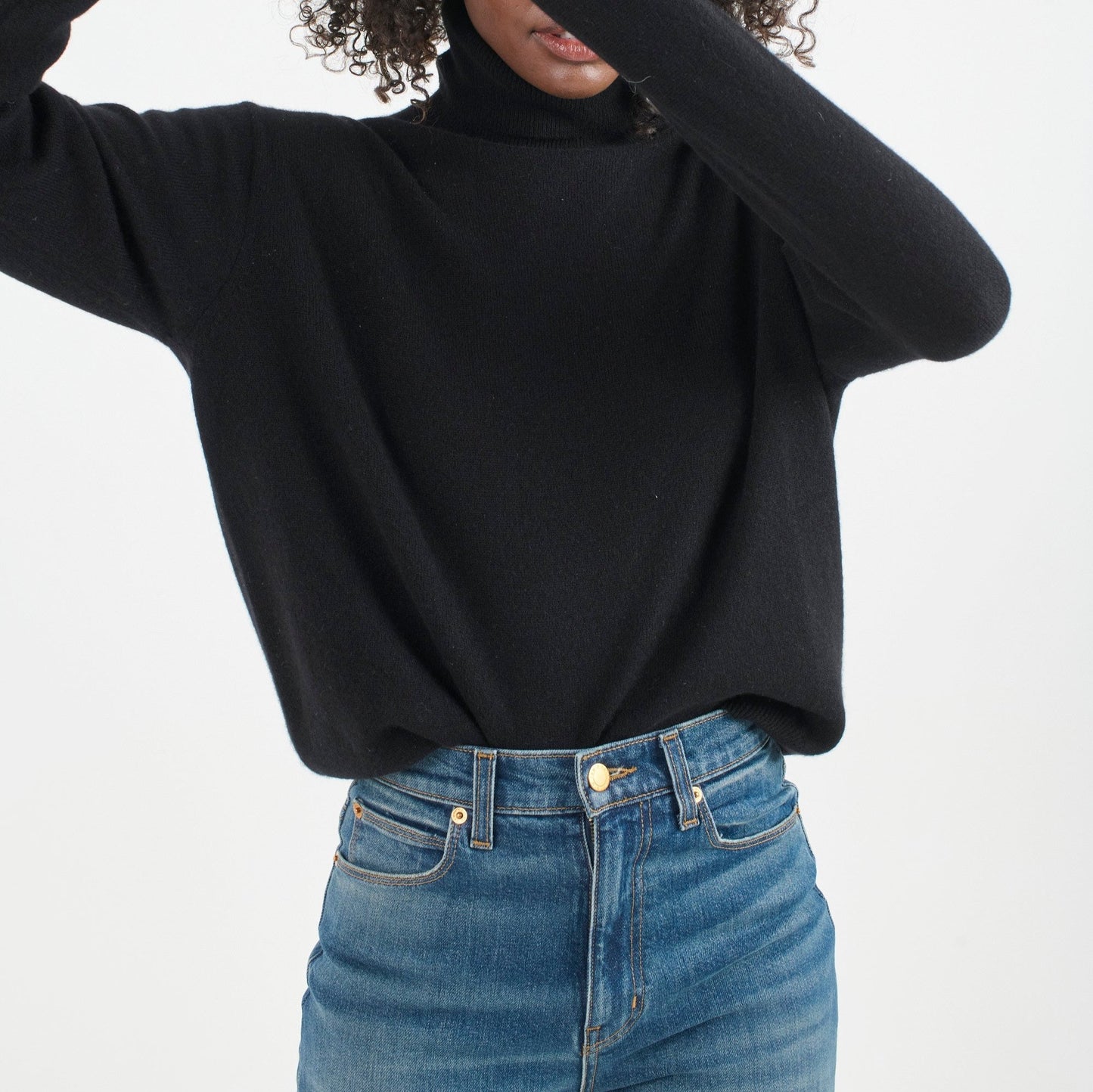 Primm Turtleneck Sweater in Black