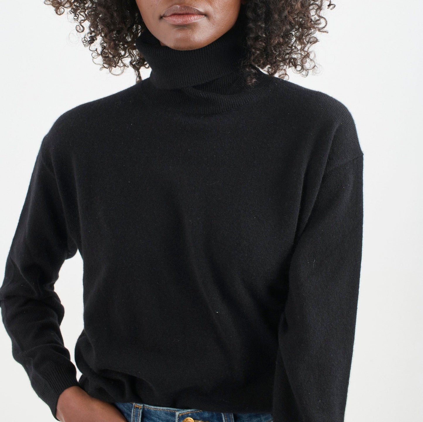 Primm Turtleneck Sweater in Black