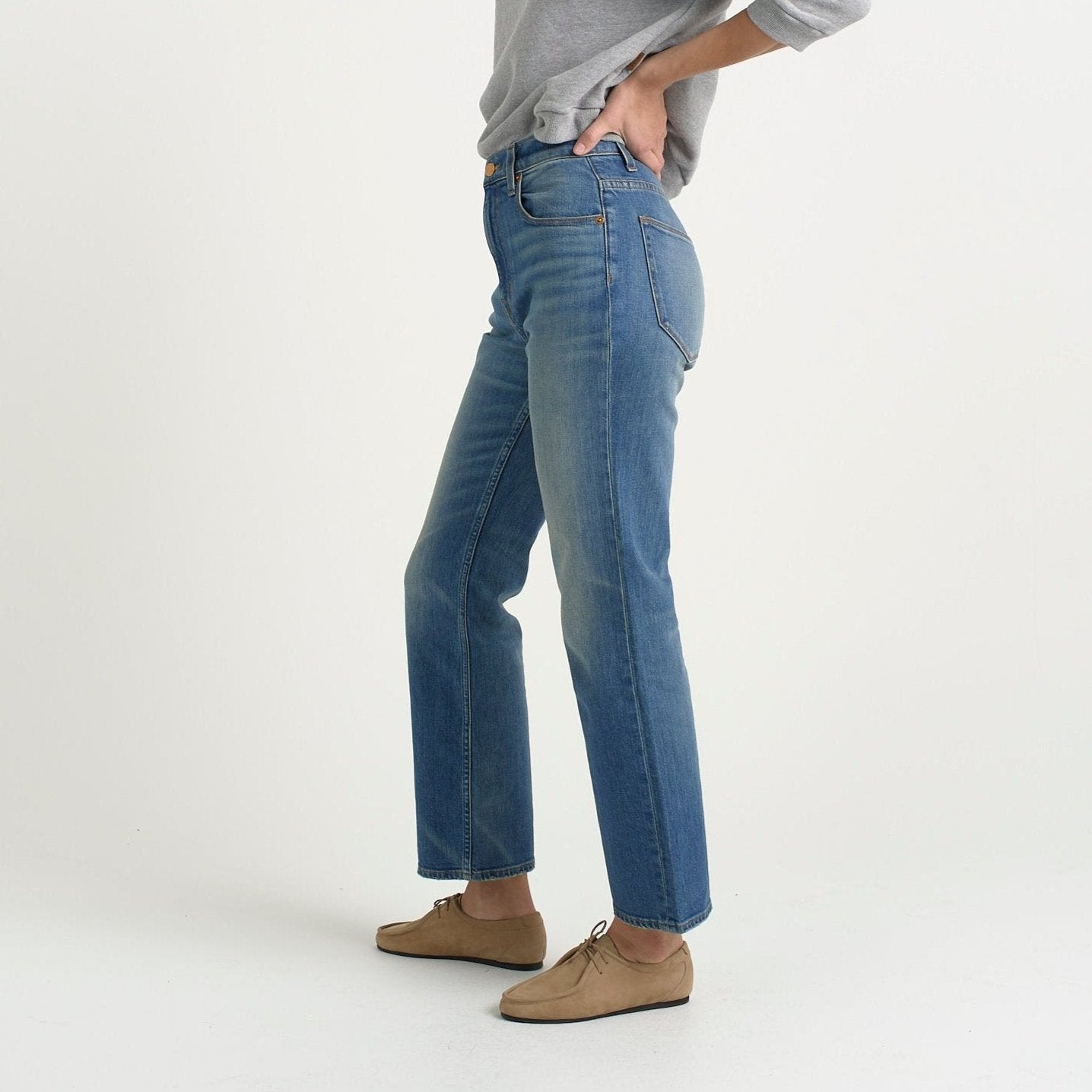 Keneckie Jean in Distressed Indigo