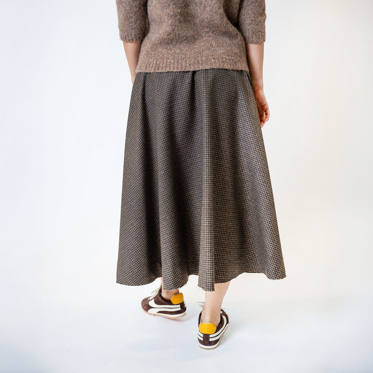 Kate Skirt in Navy Check