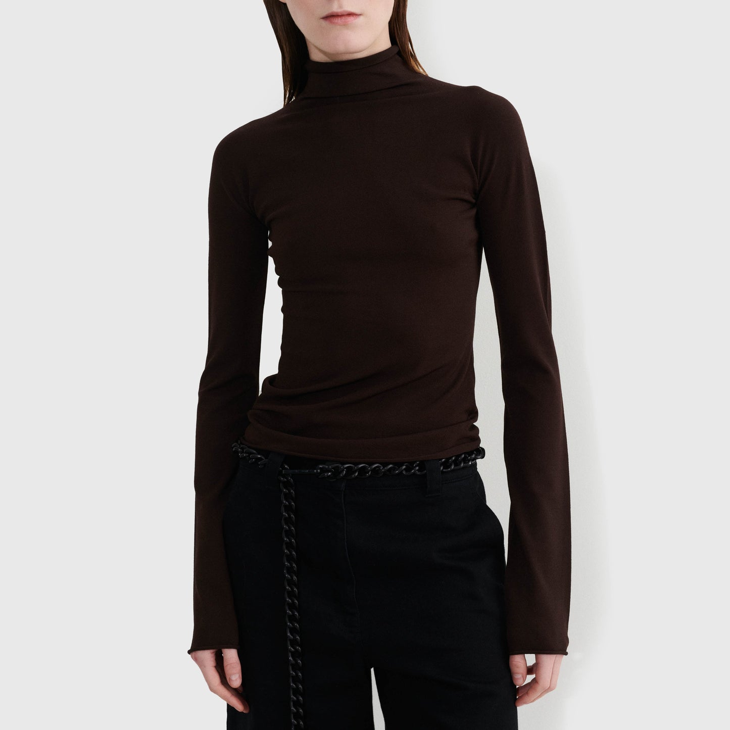 Kiyoon Turtleneck in Chocolate