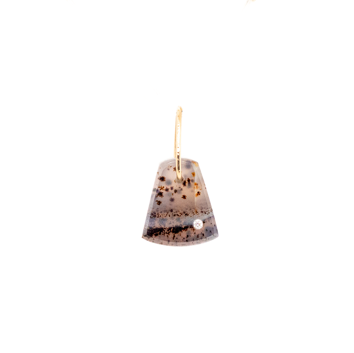 Montana Agate Pebble Charm