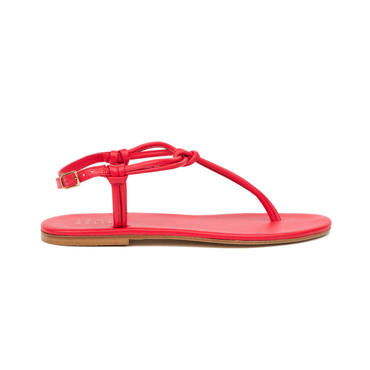 The Knot Sandal in Red