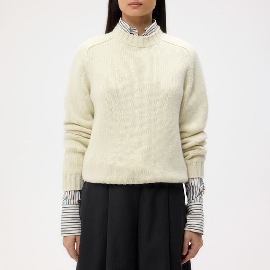New Jill Crewneck in Washed Aloe