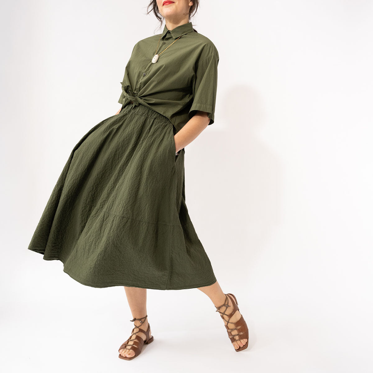 Gea Skirt in Olive