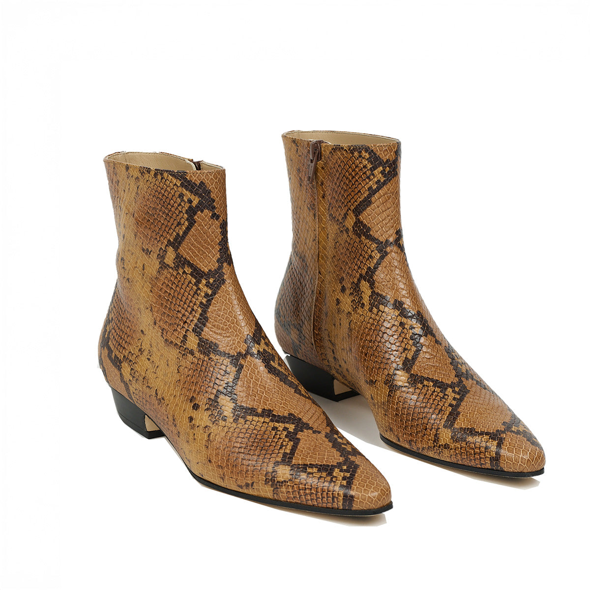 Lennon Boot in Mustard Python