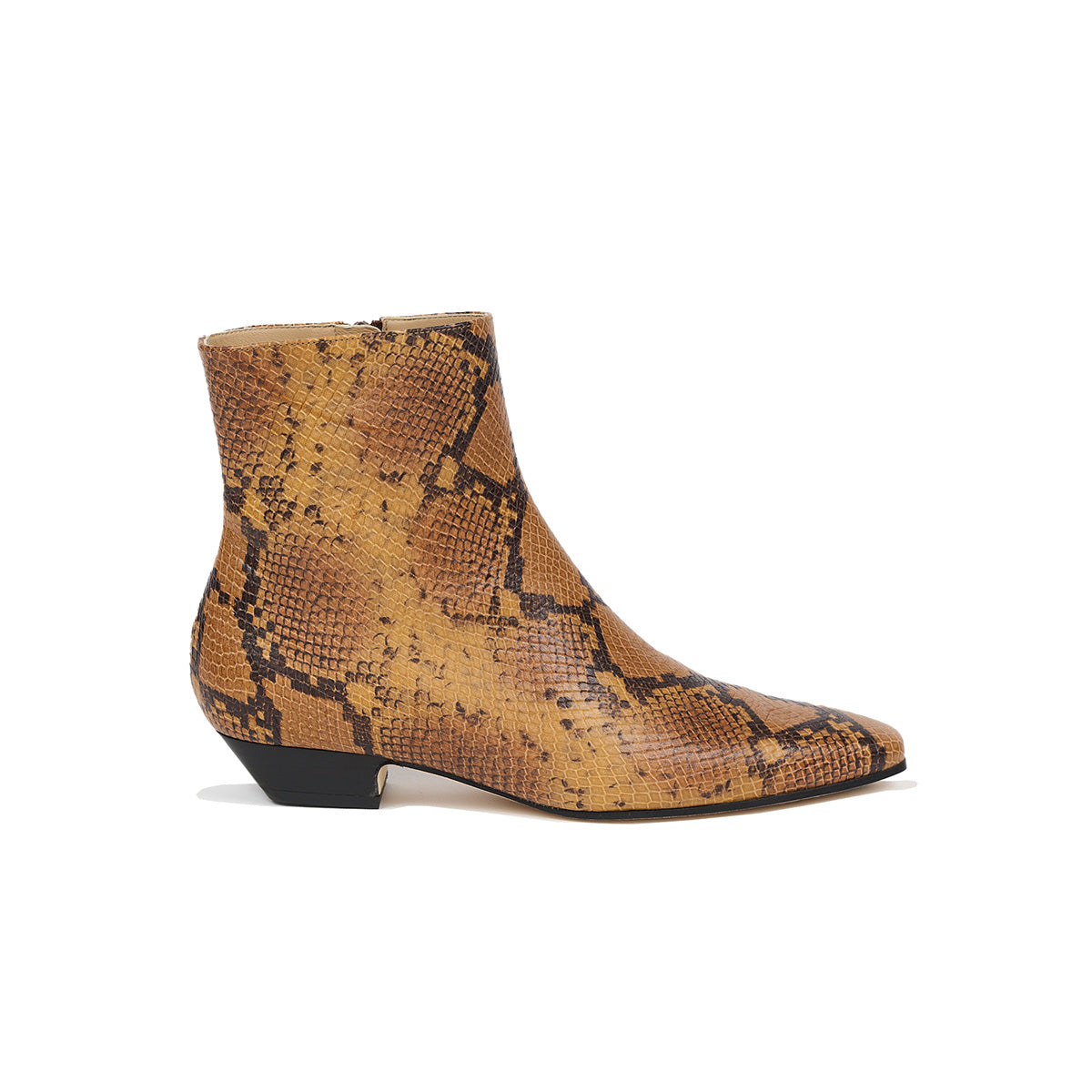 Lennon Boot in Mustard Python