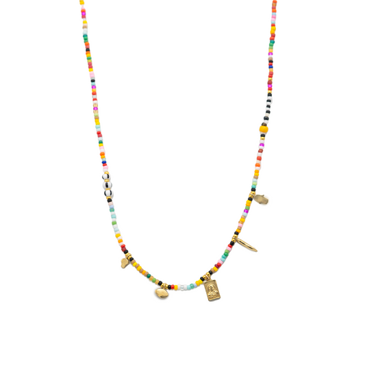 Rainbow Laloba Charm Necklace
