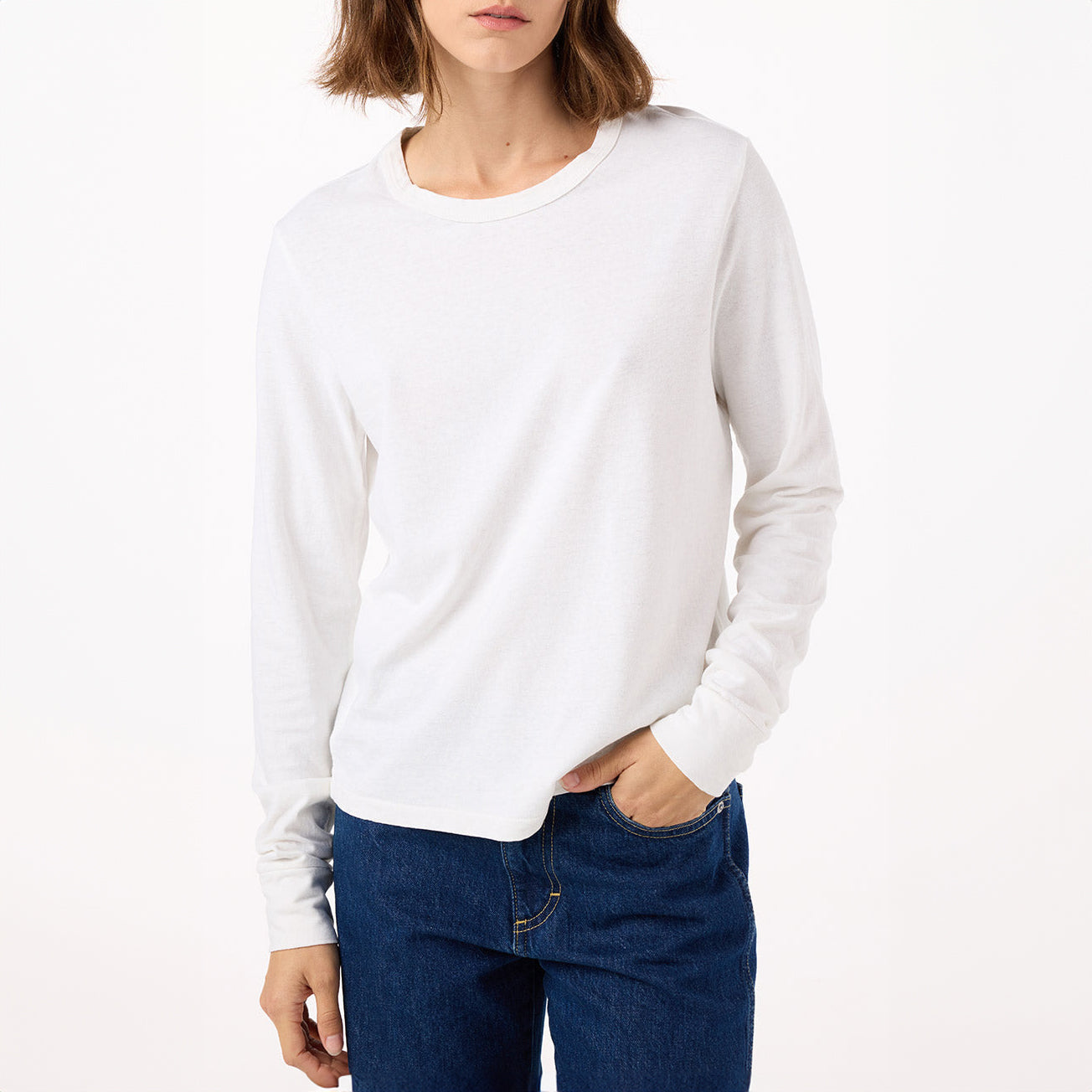 Love Long Sleeve Tee in White