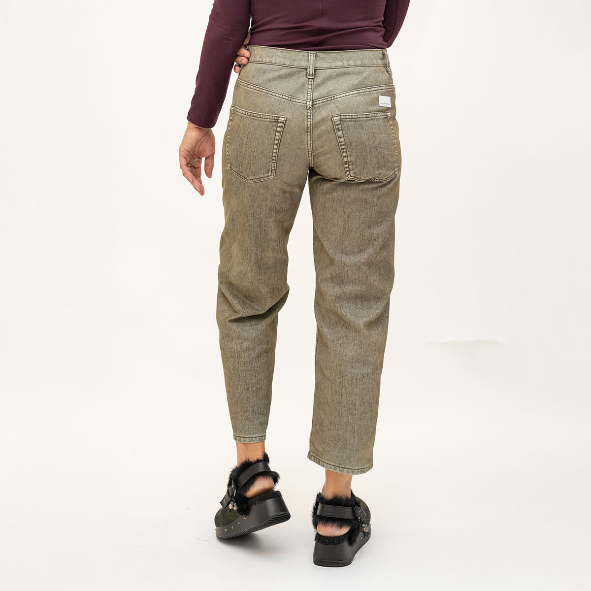 Elsa Denim Pant in Visone