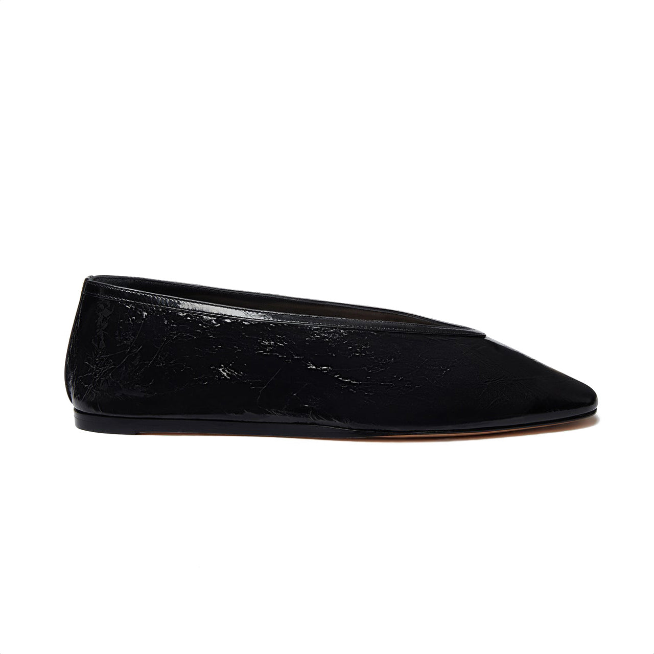 Luna Slipper in Black Patent Leather