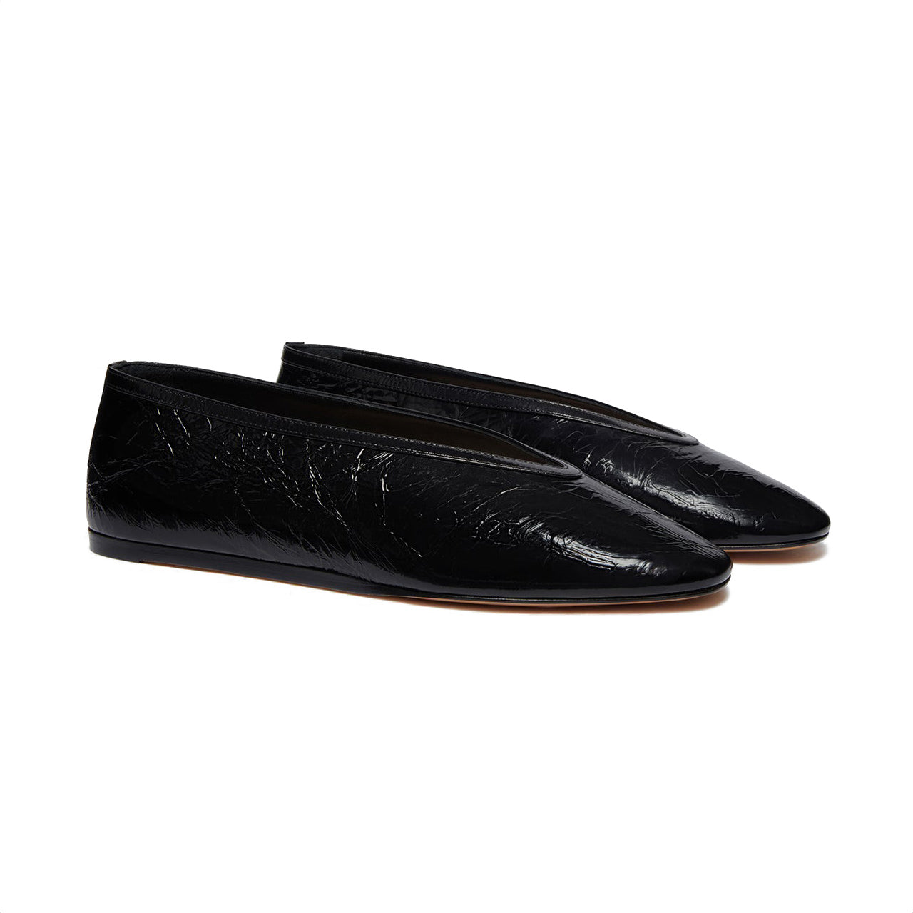 Luna Slipper in Black Patent Leather