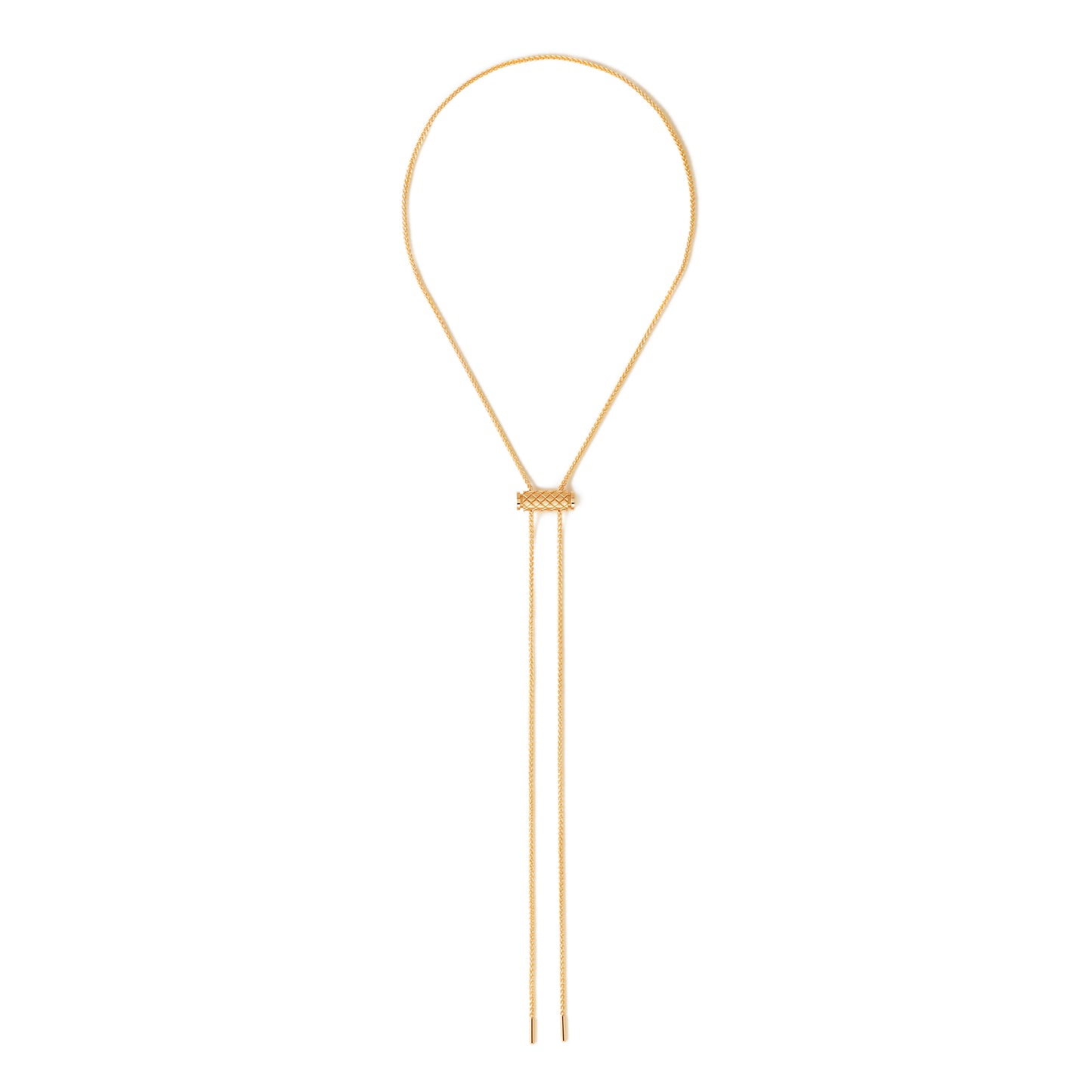 Latch & Chain Necklace in Yellow Gold