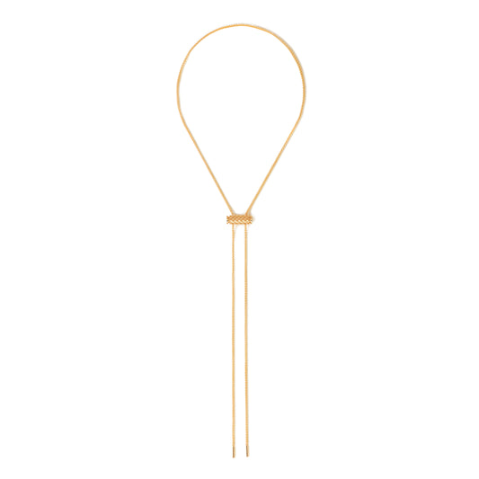 Latch & Chain Necklace in Yellow Gold