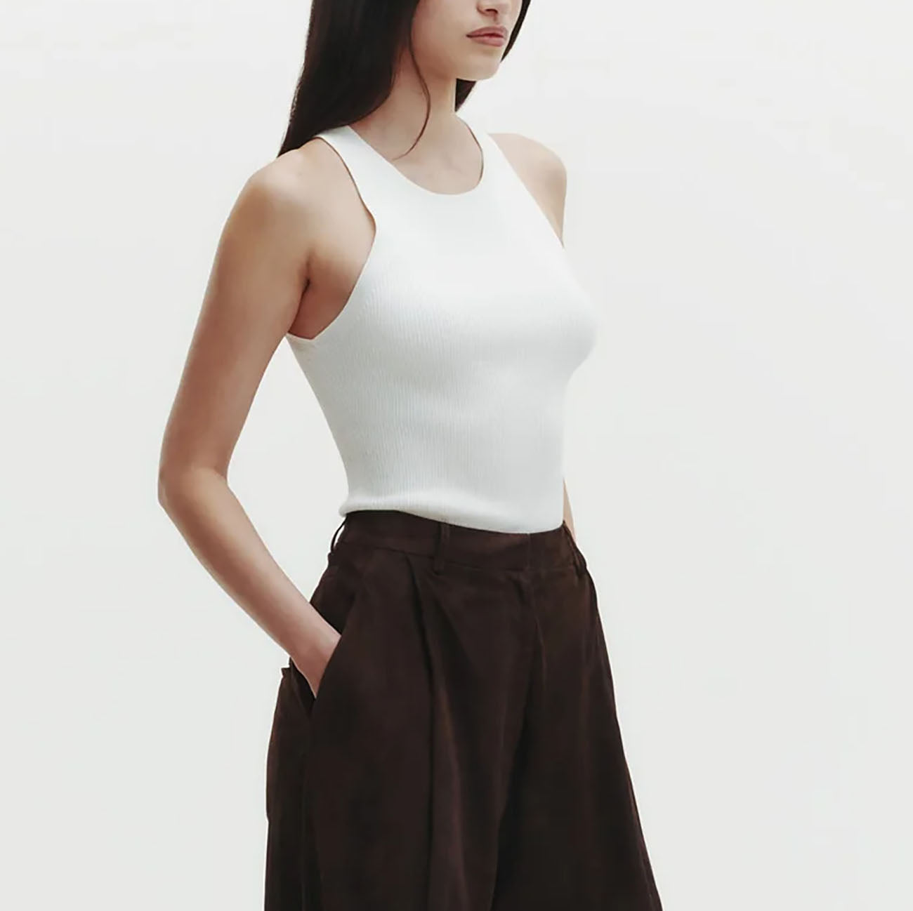 Harbor Knit Tank in Ivory